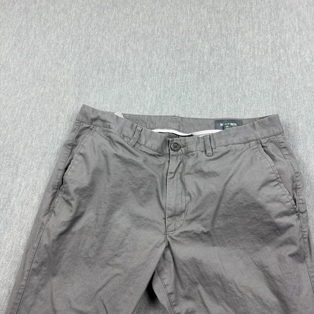 Bonobos Pants Mens 34X30 Fit‎ 34X29 Gray Gargoyle Slim Tailored Chino 15059